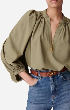 Vanessa Bruno Blouse Bell En Viscose Mélangée