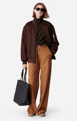Vanessa Bruno Blouson Canada Bomber en Viscose Mélangée
