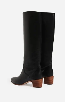 Vanessa Bruno Bottes Hautes Cuir Lisse Fabriqué Au Portugal