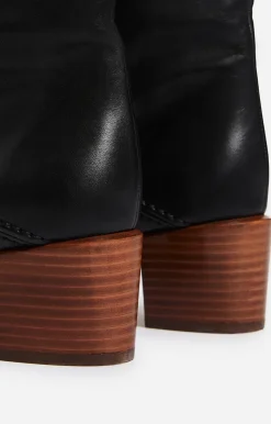 Vanessa Bruno Bottes Hautes Cuir Lisse Fabriqué Au Portugal