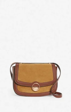 Vanessa Bruno Grand Sac u00c0 Rabat Romy En Suede Et Cuir Lisse