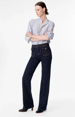 Vanessa Bruno Jean Bootcut Nano En Coton Mélangé