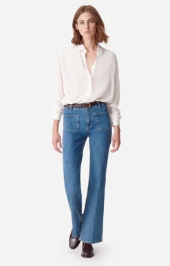 Vanessa Bruno Jean Flare Dompay En Coton Mélangé
