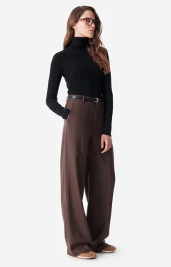 Vanessa Bruno Pantalon Dulce En Laine Mélangée