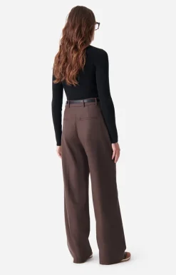 Vanessa Bruno Pantalon Dulce En Laine Mélangée