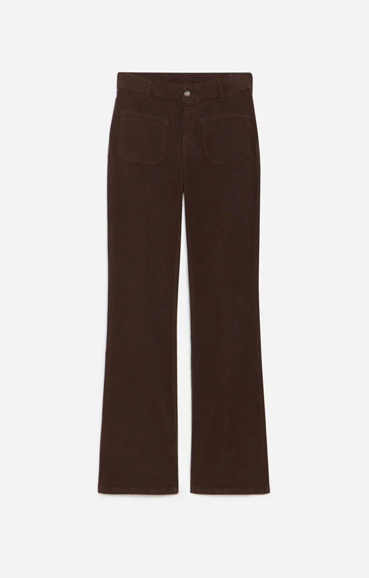 Vanessa Bruno Pantalon Flare Dompay En Coton Mélangé