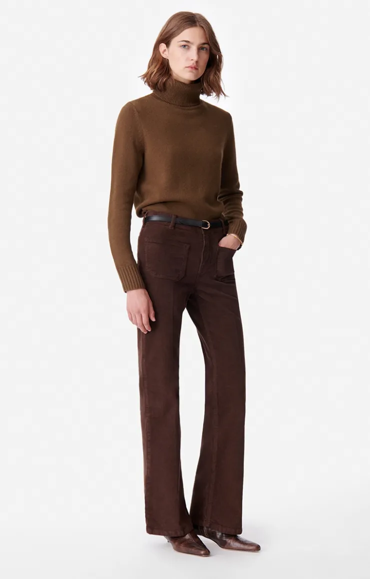 Vanessa Bruno Pantalon Flare Dompay En Coton Mélangé