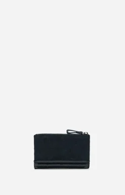 Vanessa Bruno Petite Pochette Zippée En Lin & Sequins