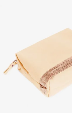Vanessa Bruno Petite Trousse Zippée En Toile & Sequins