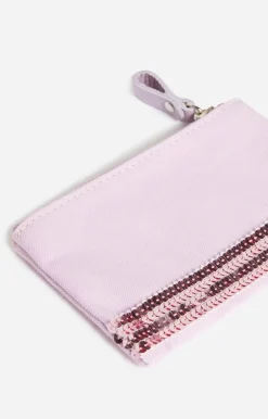 Vanessa Bruno Pochette Zippée En Toile & Sequins