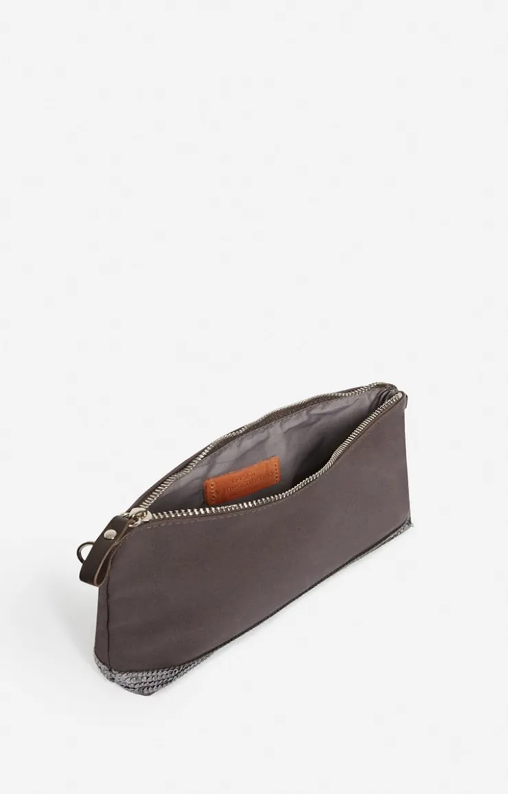 Vanessa Bruno Pochette Zippée En Toile & Sequins