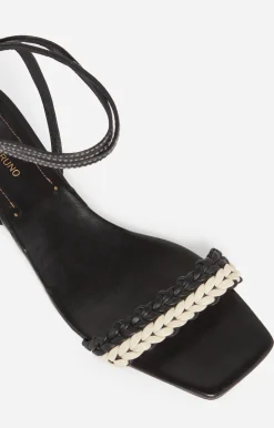 Vanessa Bruno Sandales u00c0 Talon Tressées En Cuir D'Agneau