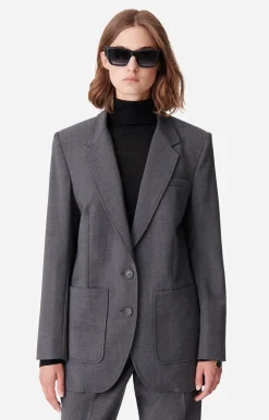 Vanessa Bruno Veste Bradley En Laine Mélangée